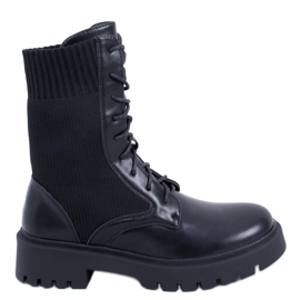 BM Botas com parte superior elástica Cass Black preto BM Botas com parte superior elástica Cass Black preto