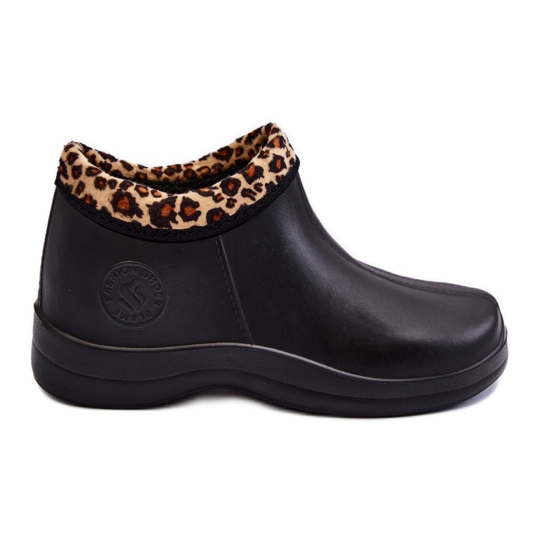 PM2 Botas de chuva sem cadarço femininas pretas Izera preto