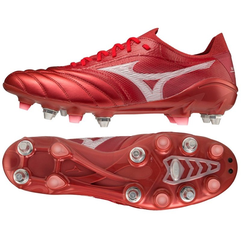 Chuteira Mizuno Morelia Neo Iiiß Elite Mix M P1GC229160 vermelho laranjas e tintos