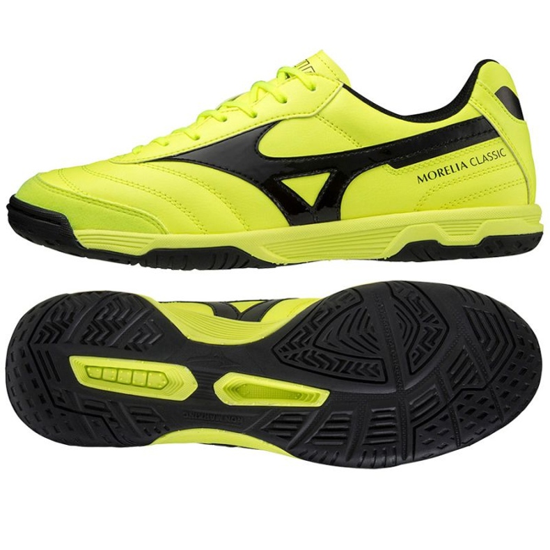 Chuteiras Mizuno Morelia Sala Classic Q1GA220245 amarelo amarelos