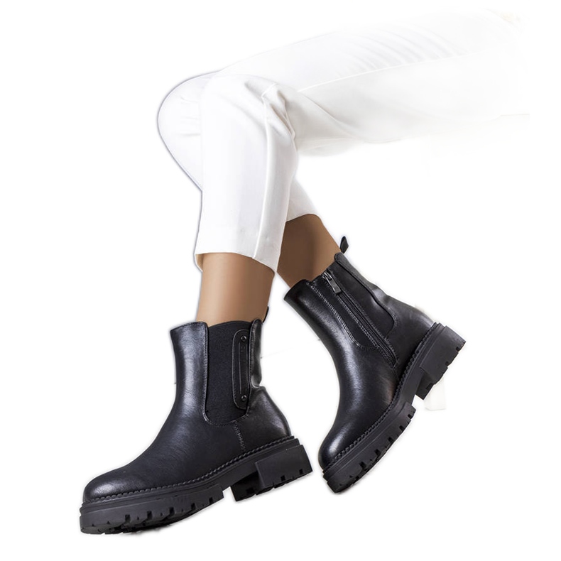 Botas isoladas pretas, Caron preto Botas isoladas pretas, Caron preto