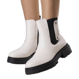 Botas com isolamento creme da Caron bege