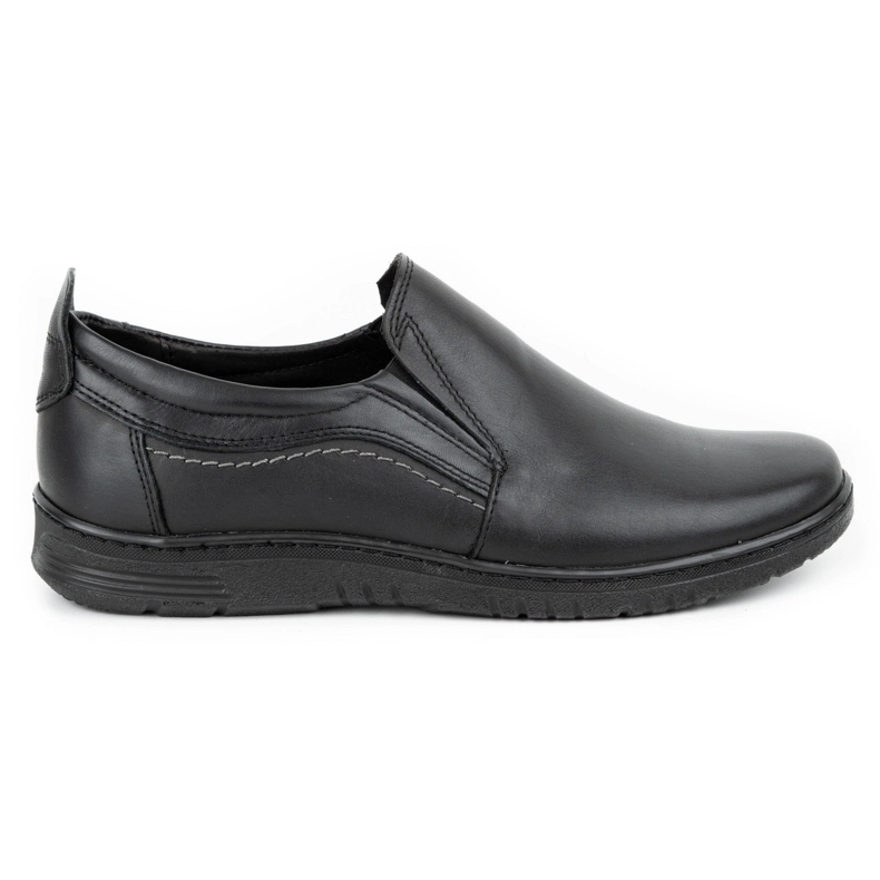 Olivier Sapatos de homem em pele 727MP preto