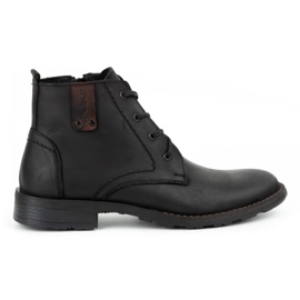 Polbut Sapatos de homem em pele isolada C20F preto