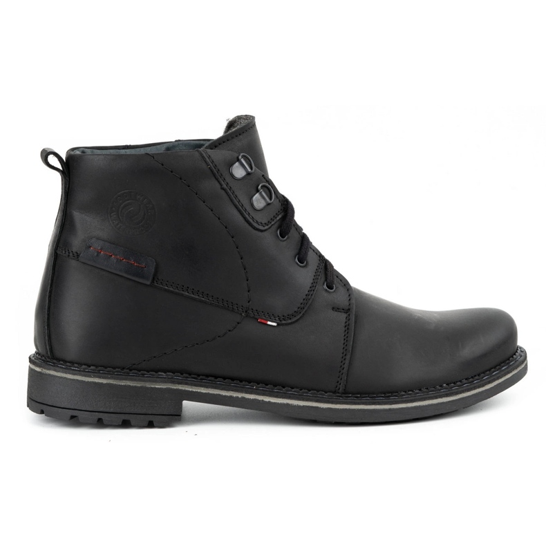 Olivier Botas de inverno de homem em pele 151GT pretas preto