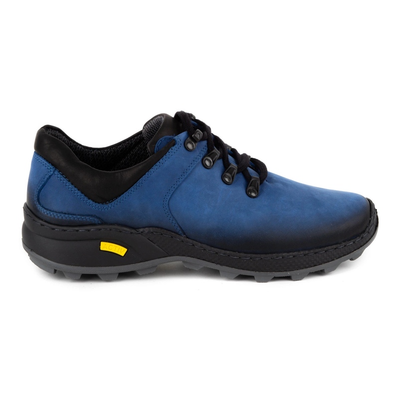 Olivier Sapatos de trekking de homem em pele 890MA azul