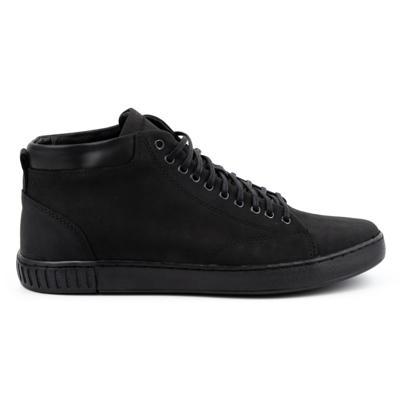 Polbut Sapatos creepers em pele de homem 2108sw preto