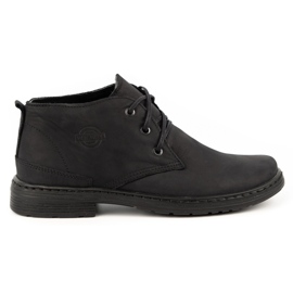 Polbut Sapatos de couro de inverno masculino 191S preto
