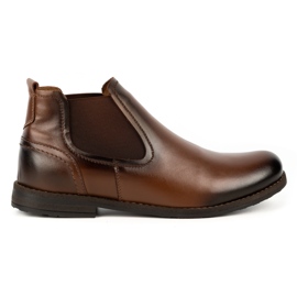 Olivier Botins isolados de homem pele 925MA castanho marrom