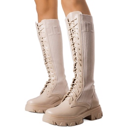 BM Bota bege com cadarço, Montis