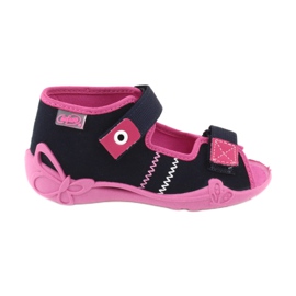 Sapatilhas de menina nabos Befado 242p056 azul marinho rosa