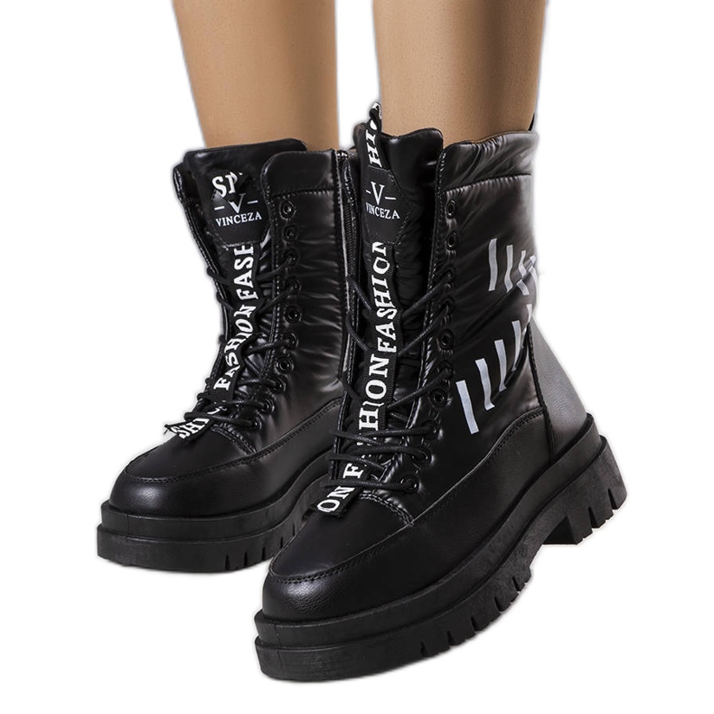BM Sarai botas de neve pretas preto