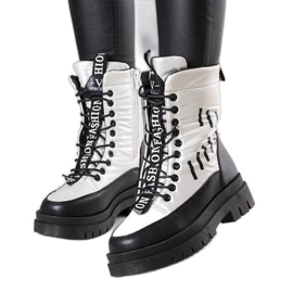 Sarai botas de neve branco