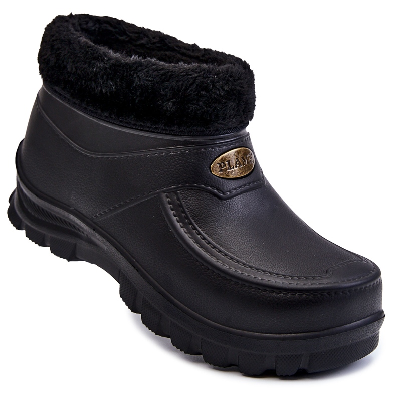 PM2 Botas de chuva de espuma isoladas masculinas pretas Tanyo preto