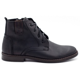 Polbut Botas de inverno masculinas negras c20 preto