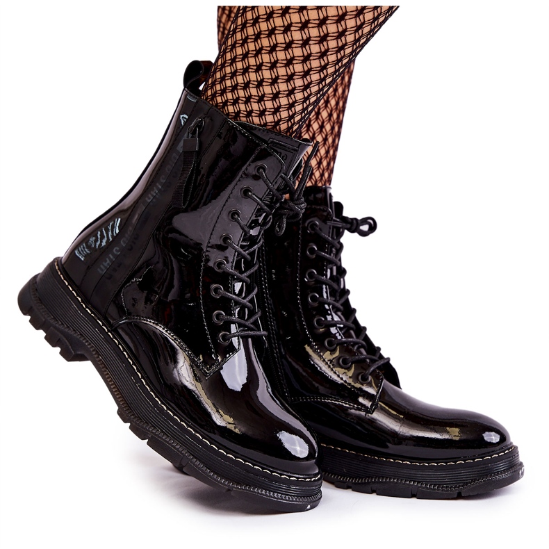 Botas Lacadas Glany Big Star KK274489 Preto