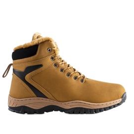 PA1 Botas de trekking de homem Terrance com isolamento castanho amarelo