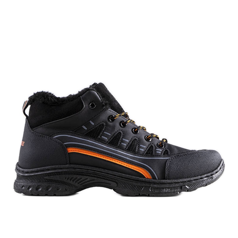 Botas de trekking isoladas pretas de homem Fusters preto