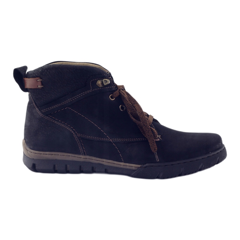 Sapatos masculinos Riko bota botins 795 preto