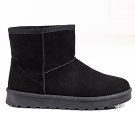 Botas de neve Shelovet de mulher negra preto
