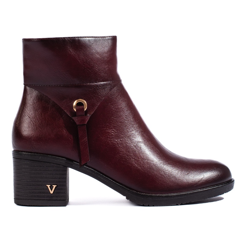 W. Potocki Botas femininas Potocki em um poste largo da Borgonha vermelho W. Potocki Botas femininas Potocki em um poste largo da Borgonha vermelho