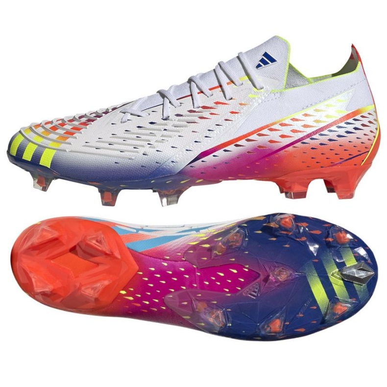 Chuteira Adidas Predator Edge.1 L Fg M GW1022 branco, mistura de cores branco Chuteira Adidas Predator Edge.1 L Fg M GW1022 branco, mistura de cores branco