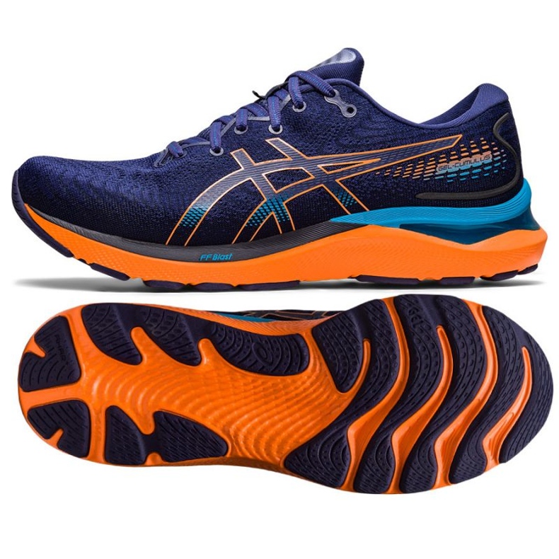 Tênis de corrida Asics Gel Cumulus 24 M 1011B366 402 azul