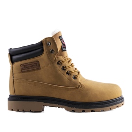 BM Botas isoladas castanhas de homem da Snell marrom