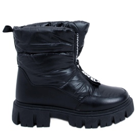 PA1 Botas de neve Wells Black para mulher preto