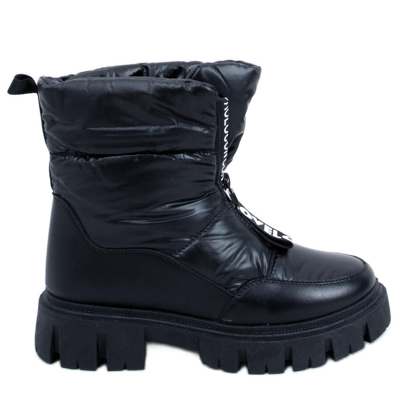 PA1 Botas de neve Wells Black para mulher preto
