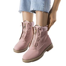 BM As botas de caminhada rosa de Stephanie