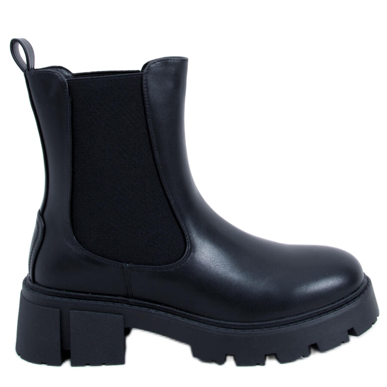 BM Bota Chelsea cano alto Rumer Black. preto