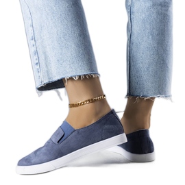 PA1 Tênis de camurça ecológica azul, Jamal.