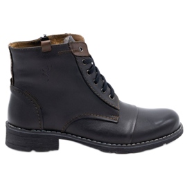 Olivier 312 botas de neve pretas masculinas preto