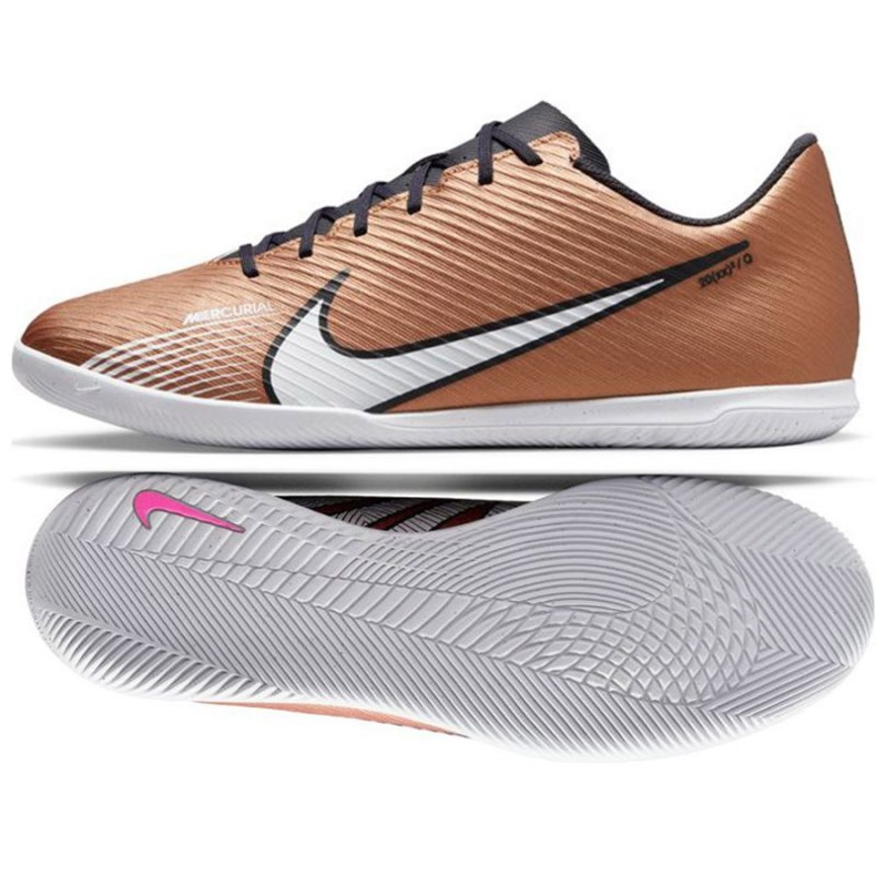 Chuteira Nike Mercurial Vapor 15 Club Qatar Ic M DR5951 810 marrom dourado dourado