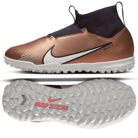Chuteira Nike Zoom Mercurial Superfly 9 Academy Qatar Tf Jr DR6053 810 ouro, marrom dourado