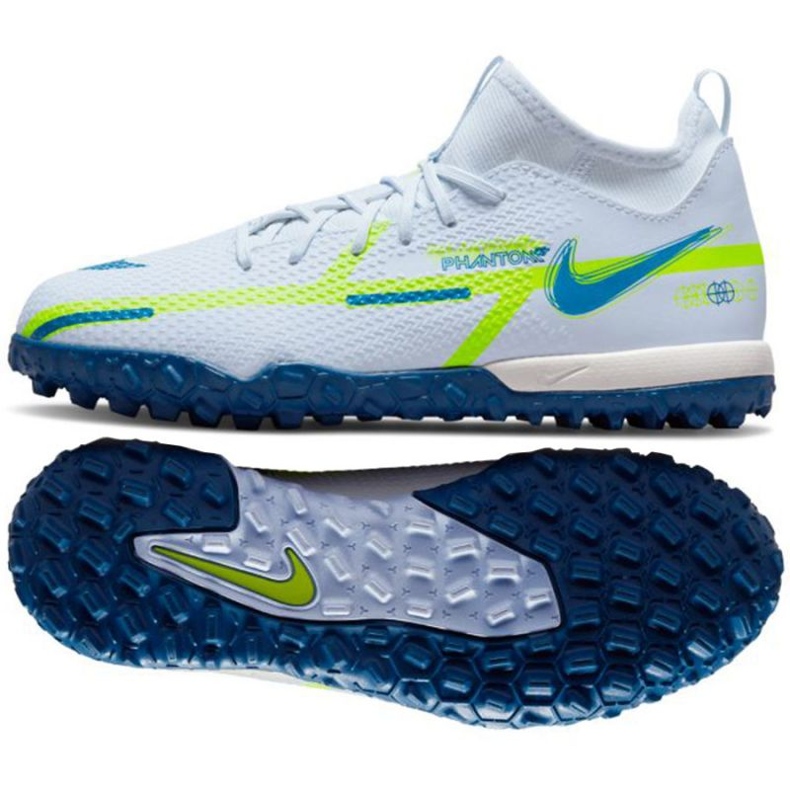 Chuteira Nike Phantom GT2 Academy Dynamic Fit Tf Jr DC0813 054 branco branco