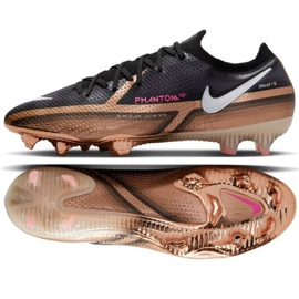 Chuteira Nike Phantom GT2 Elite Qatar Fg M DR5954 810 marrom preto beges e marrons