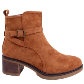 BM Bota de salto largo Aretha Camel marrom