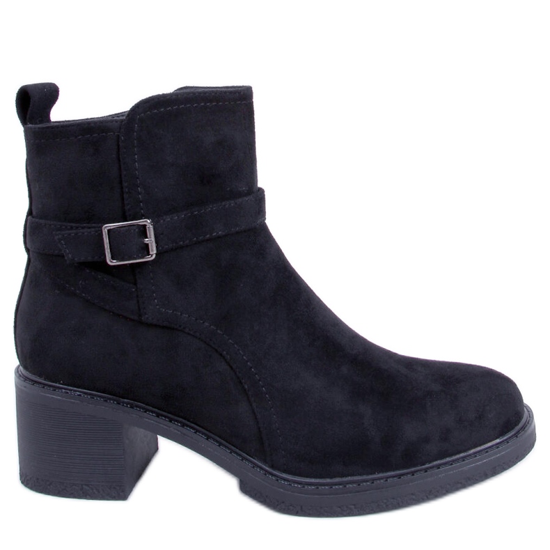 BM Bota de salto largo Aretha Black preto