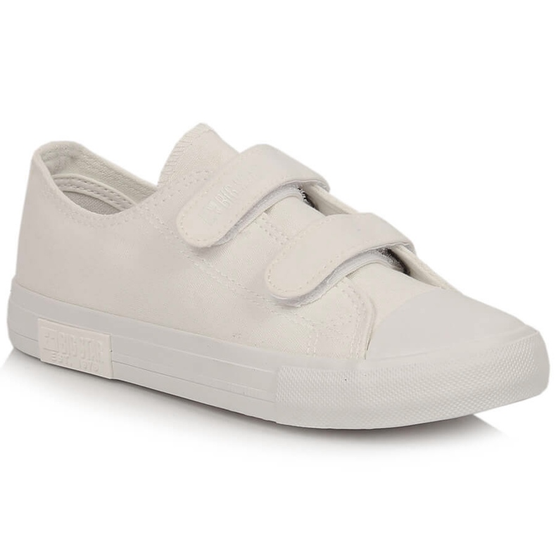 Tênis infantil com velcro branco Big Star KK374086