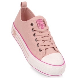 Tênis feminino plataforma pó rosa Big Star LL274181