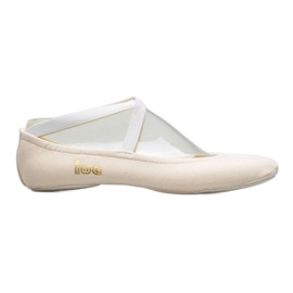 Sapatilhas de balé de ginástica Iwa 302 creme branco