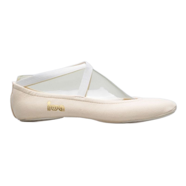 Sapatilhas de balé de ginástica Iwa 302 creme branco