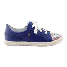 Sapatos de menina flores Bartek 15524 branco roxo azul rosa verde