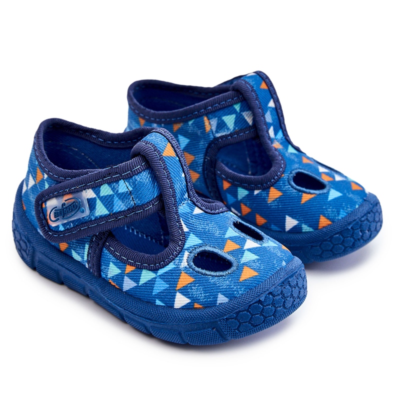 BEFADO S.A. Sapatos Chinelos Befado Triângulos 533P023 Azul