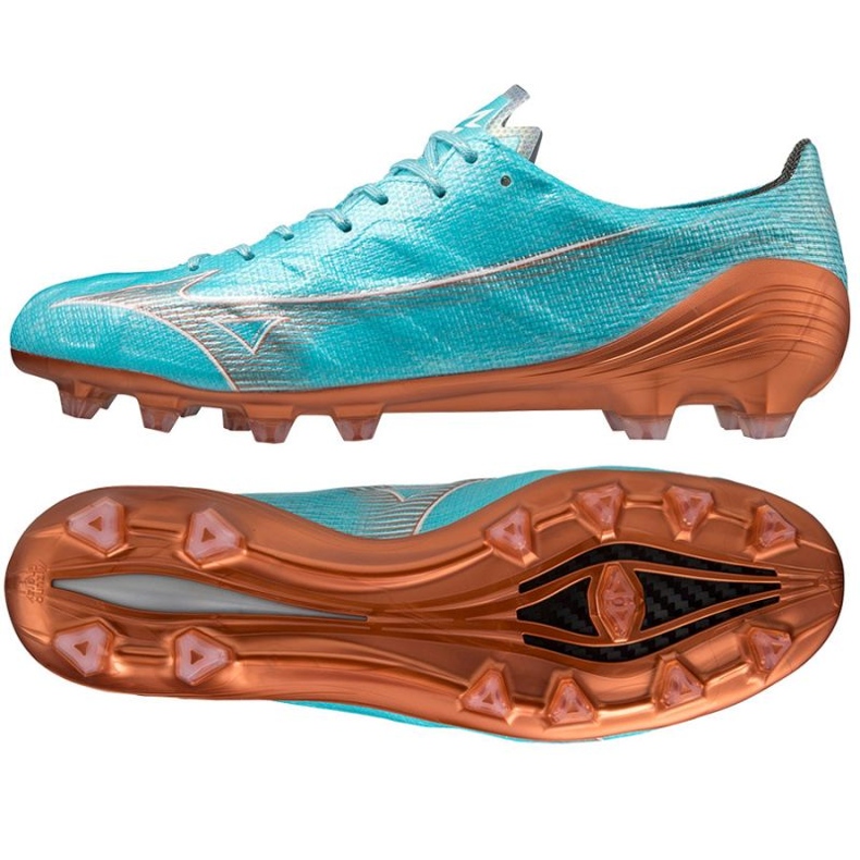 Chuteira Mizuno Morelia Alpha Japan Md M P1GA236025 azul azul