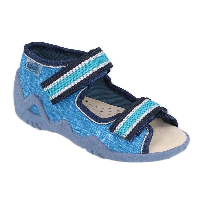Sapato infantil befado amarelo 350P025 azul marinho azul