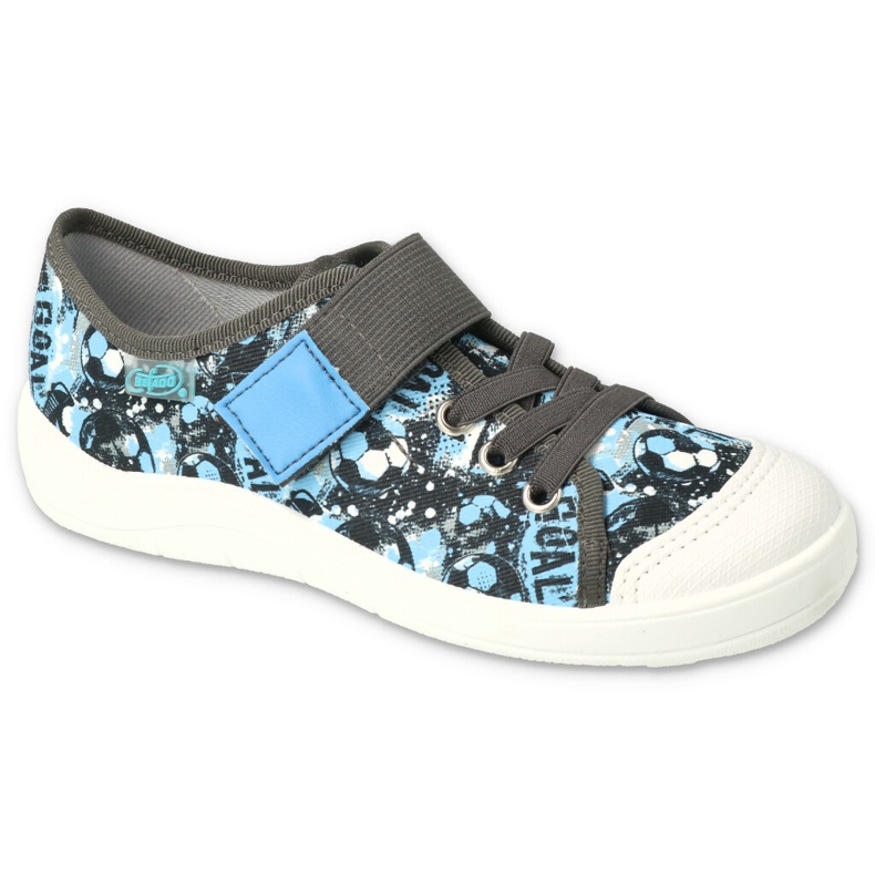 Calçado infantil Befado 351Y010 azul cinza