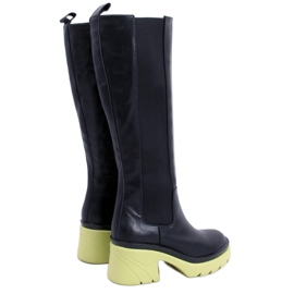 PA1 Botas com sola colorida da Woods PRETO/VERDE
